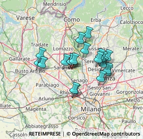 Mappa 20033 Solaro MI, Italia (10.4585)