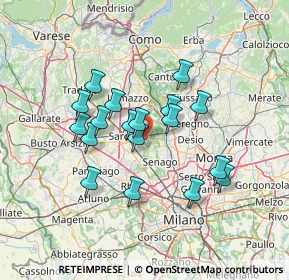 Mappa 20033 Solaro MI, Italia (11.58444)
