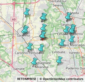 Mappa 20033 Solaro MI, Italia (3.8555)