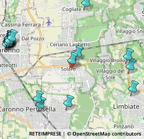 Mappa 20033 Solaro MI, Italia (3.0855)