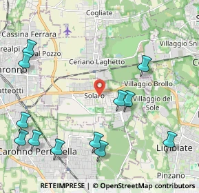 Mappa 20033 Solaro MI, Italia (2.6675)