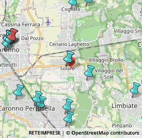 Mappa 20033 Solaro MI, Italia (2.9665)