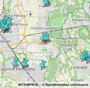 Mappa 20033 Solaro MI, Italia (3.1495)