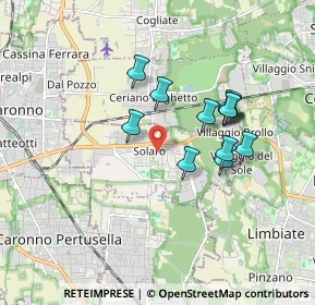 Mappa 20033 Solaro MI, Italia (1.48667)