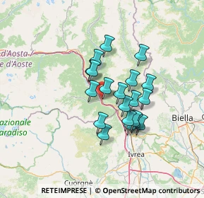 Mappa Via Stazione, 11020 Hône AO, Italia (10.129)
