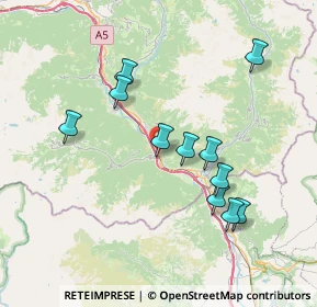 Mappa Via Stazione, 11020 Hône AO, Italia (7.06091)