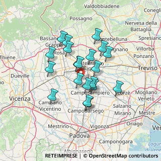 Mappa CAP, 35018 San Martino di Lupari PD, Italia (11.0025)
