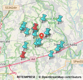 Mappa 20874 Busnago MB, Italia (2.94941)