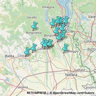 Mappa Via C. A. Dalla Chiesa, 28078 Romagnano Sesia NO, Italia (11.67067)