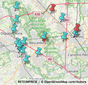 Mappa Via Grigna, 20027 Rescaldina MI, Italia (4.76889)