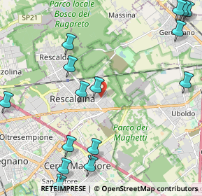 Mappa Via Grigna, 20027 Rescaldina MI, Italia (2.91067)