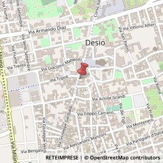 Mappa Via Giuseppe Garibaldi, 35, 20832 Desio MB, Italia, 20832 Desio, Monza e Brianza (Lombardia)