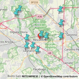 Mappa Via Don Giovanni Caspani, 20027 Rescaldina MI, Italia (4.12182)