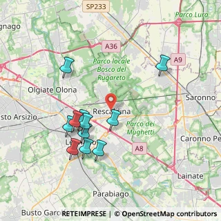 Mappa Via Don Giovanni Caspani, 20027 Rescaldina MI, Italia (3.72273)