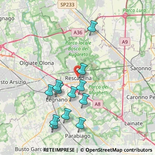 Mappa Via Don Giovanni Caspani, 20027 Rescaldina MI, Italia (4.035)