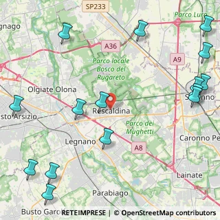 Mappa Via Don Giovanni Caspani, 20027 Rescaldina MI, Italia (6.32333)