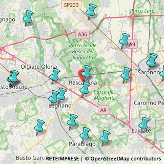 Mappa Via Don Giovanni Caspani, 20027 Rescaldina MI, Italia (5.808)