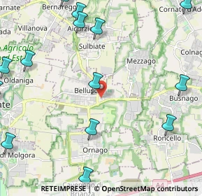 Mappa Via Carlo Alberto dalla Chiesa, 20882 Bellusco MB, Italia (3.06571)