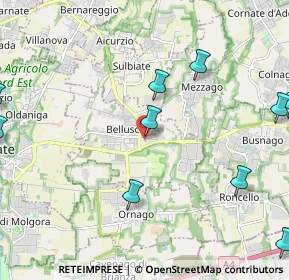 Mappa Via Carlo Alberto dalla Chiesa, 20882 Bellusco MB, Italia (3.12583)