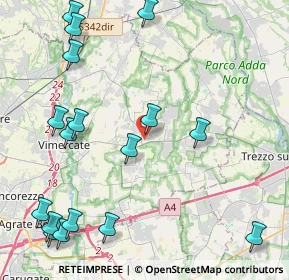 Mappa Via Carlo Alberto dalla Chiesa, 20882 Bellusco MB, Italia (5.53647)