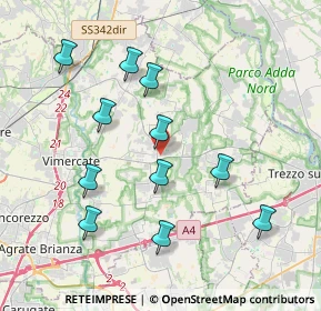 Mappa Via Carlo Alberto dalla Chiesa, 20882 Bellusco MB, Italia (3.85364)