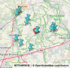 Mappa Via Carlo Alberto dalla Chiesa, 20882 Bellusco MB, Italia (3.71692)