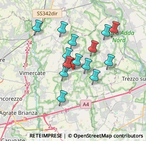 Mappa Via Carlo Alberto dalla Chiesa, 20882 Bellusco MB, Italia (2.78357)