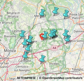 Mappa Via Carlo Alberto dalla Chiesa, 20882 Bellusco MB, Italia (6.69941)