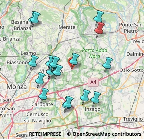 Mappa Via Carlo Alberto dalla Chiesa, 20882 Bellusco MB, Italia (7.58105)
