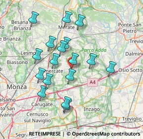 Mappa Via Carlo Alberto dalla Chiesa, 20882 Bellusco MB, Italia (6.82471)