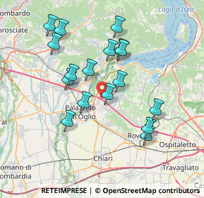 Mappa A4 Torino - Trieste, 25036 Palazzolo sull'Oglio BS, Italia (6.91941)