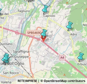 Mappa A4 Torino - Trieste, 25036 Palazzolo sull'Oglio BS, Italia (3.48)
