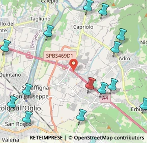 Mappa A4 Torino - Trieste, 25036 Palazzolo sull'Oglio BS, Italia (3.344)