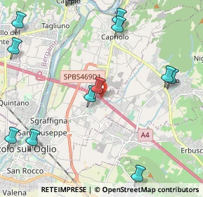 Mappa A4 Torino - Trieste, 25036 Palazzolo sull'Oglio BS, Italia (2.86462)