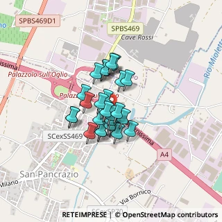 Mappa A4 Torino - Trieste, 25036 Palazzolo sull'Oglio BS, Italia (0.25)