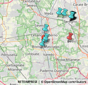 Mappa Via Alessandro Manzoni, 20813 Bovisio-Masciago MB, Italia (4.28143)