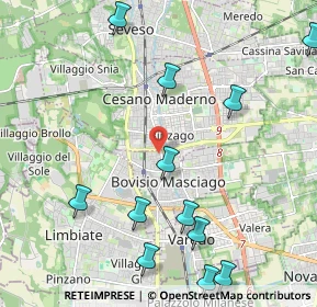 Mappa Via Alessandro Manzoni, 20813 Bovisio-Masciago MB, Italia (2.5875)