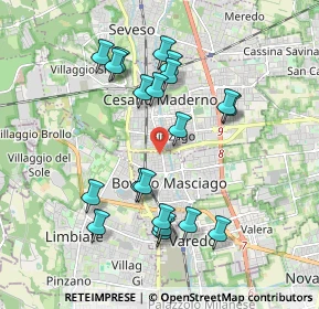 Mappa Via Alessandro Manzoni, 20813 Bovisio-Masciago MB, Italia (1.853)