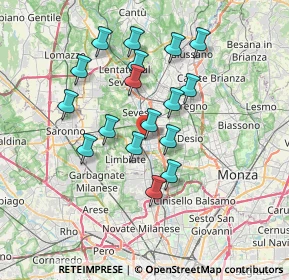 Mappa Via Alessandro Manzoni, 20813 Bovisio-Masciago MB, Italia (6.27588)