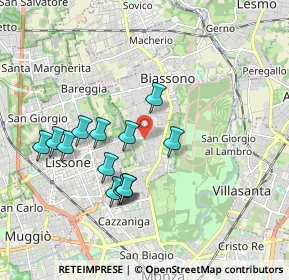 Mappa Via Alfieri, 20854 Vedano Al Lambro MB, Italia (1.72769)