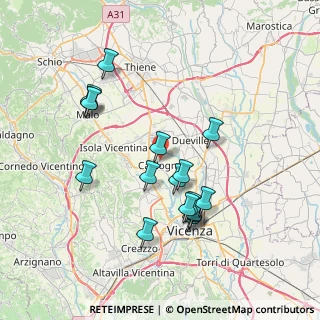 Mappa Via Pagello, 36030 Caldogno VI, Italia (7.12882)