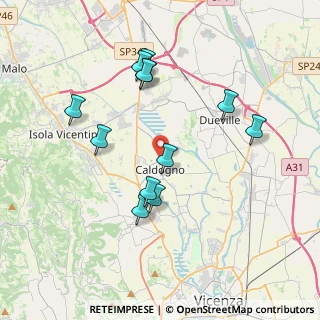 Mappa Via Pagello, 36030 Caldogno VI, Italia (3.67167)