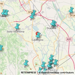 Mappa Via Pagello, 36030 Caldogno VI, Italia (6.819)