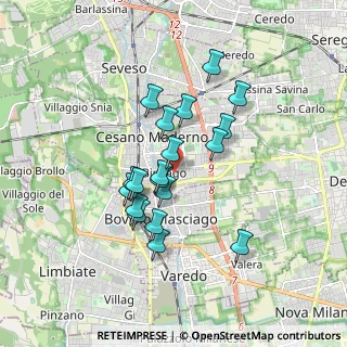 Mappa Via Trieste, 20031 Cesano Maderno MB, Italia (1.41632)
