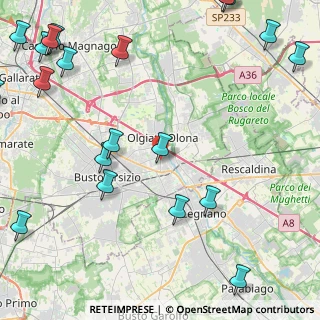 Mappa Via L. Morelli, 21057 Olgiate Olona VA, Italia (6.6005)