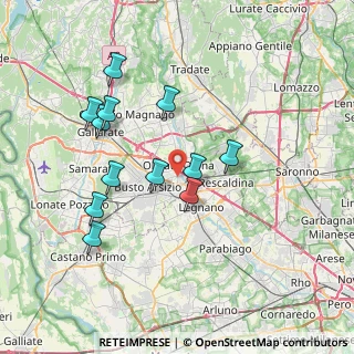 Mappa Via L. Morelli, 21057 Olgiate Olona VA, Italia (7.02667)