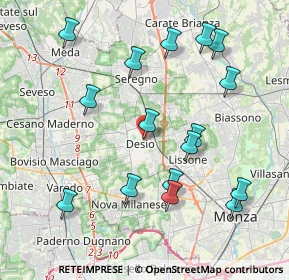 Mappa Via Spinelli, 20033 Desio MB, Italia (4.2825)