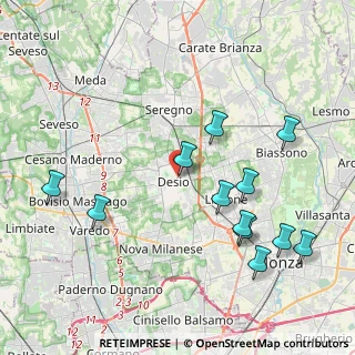Mappa Via Spinelli, 20033 Desio MB, Italia (4.43583)