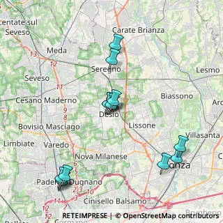 Mappa Via Spinelli, 20033 Desio MB, Italia (4.34538)