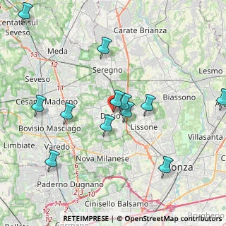 Mappa Via Spinelli, 20033 Desio MB, Italia (4.20917)